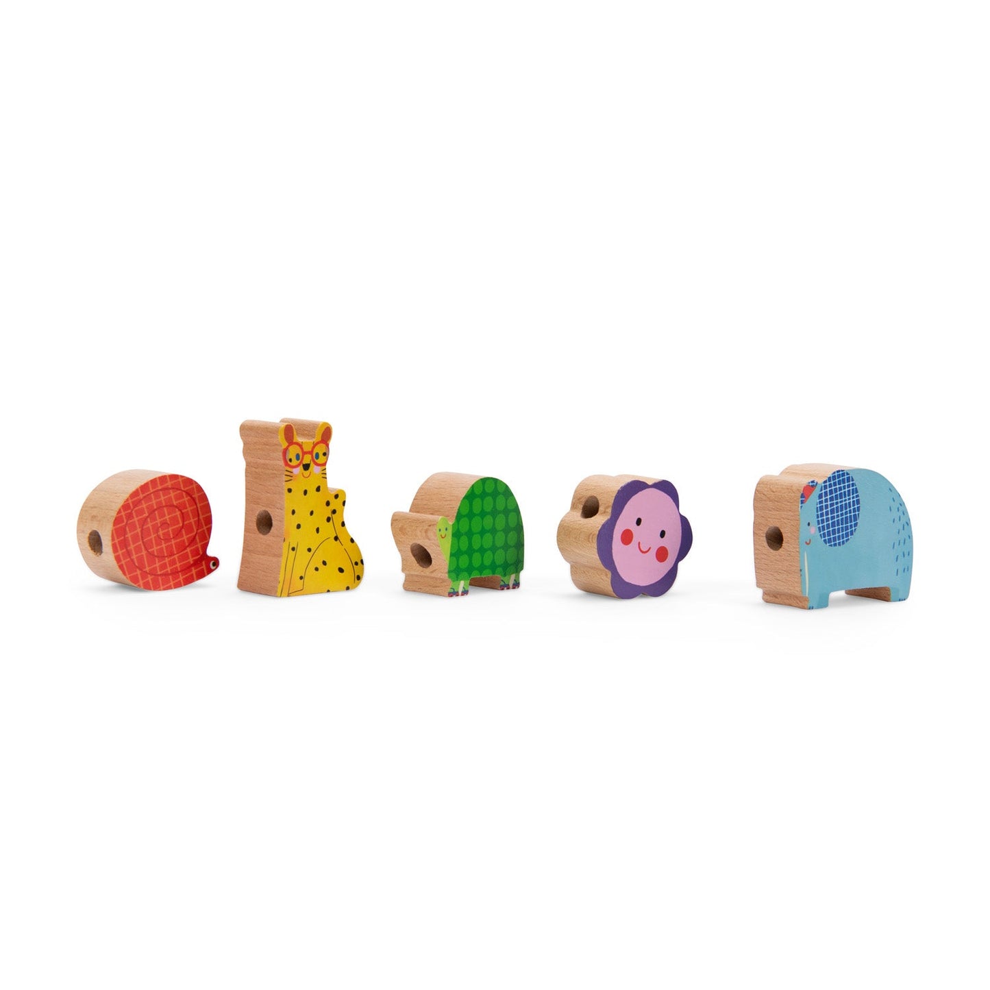 Les Toupitis Wooden Lacing Beads