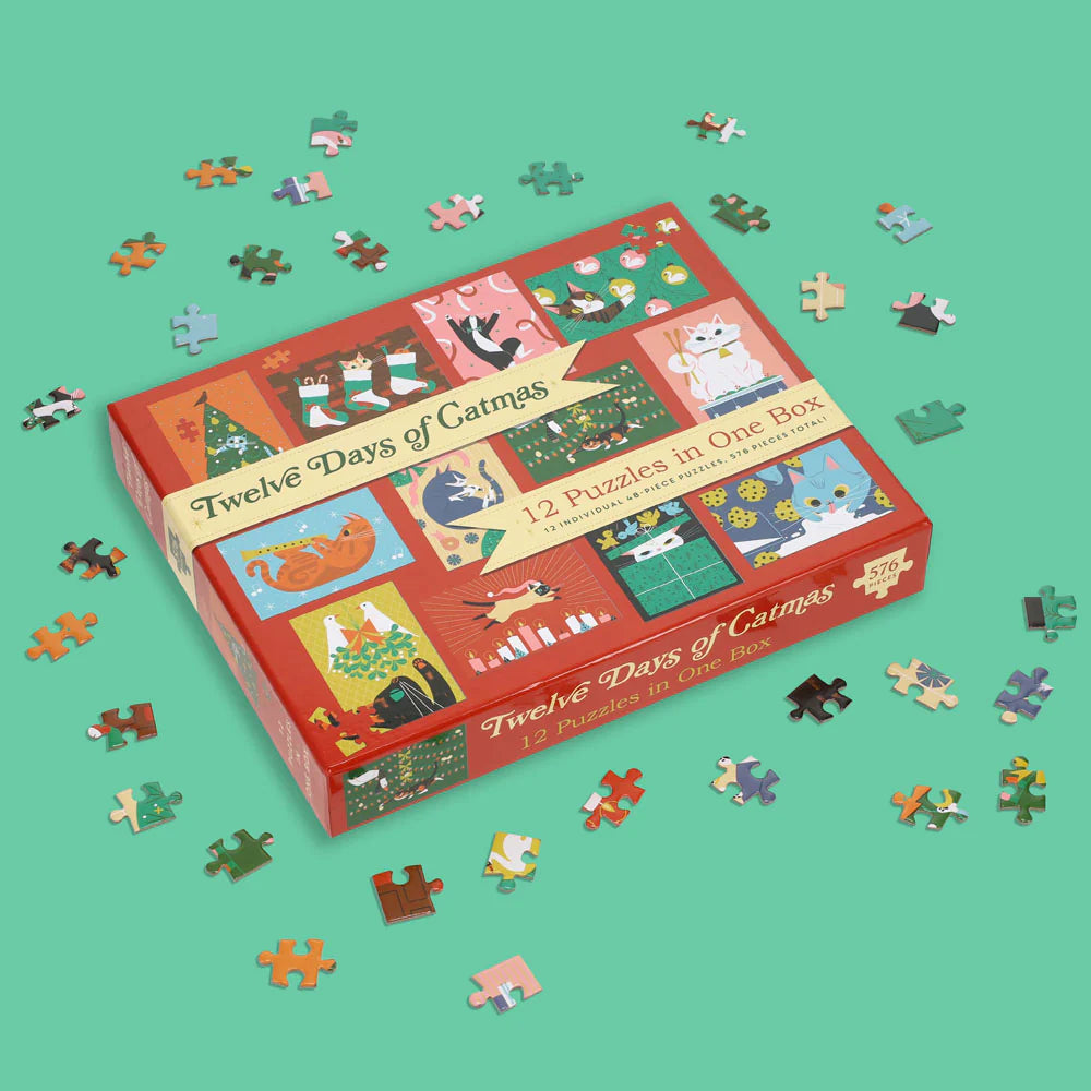 12 Puzzles in One Box: Twelve Days of Catmas