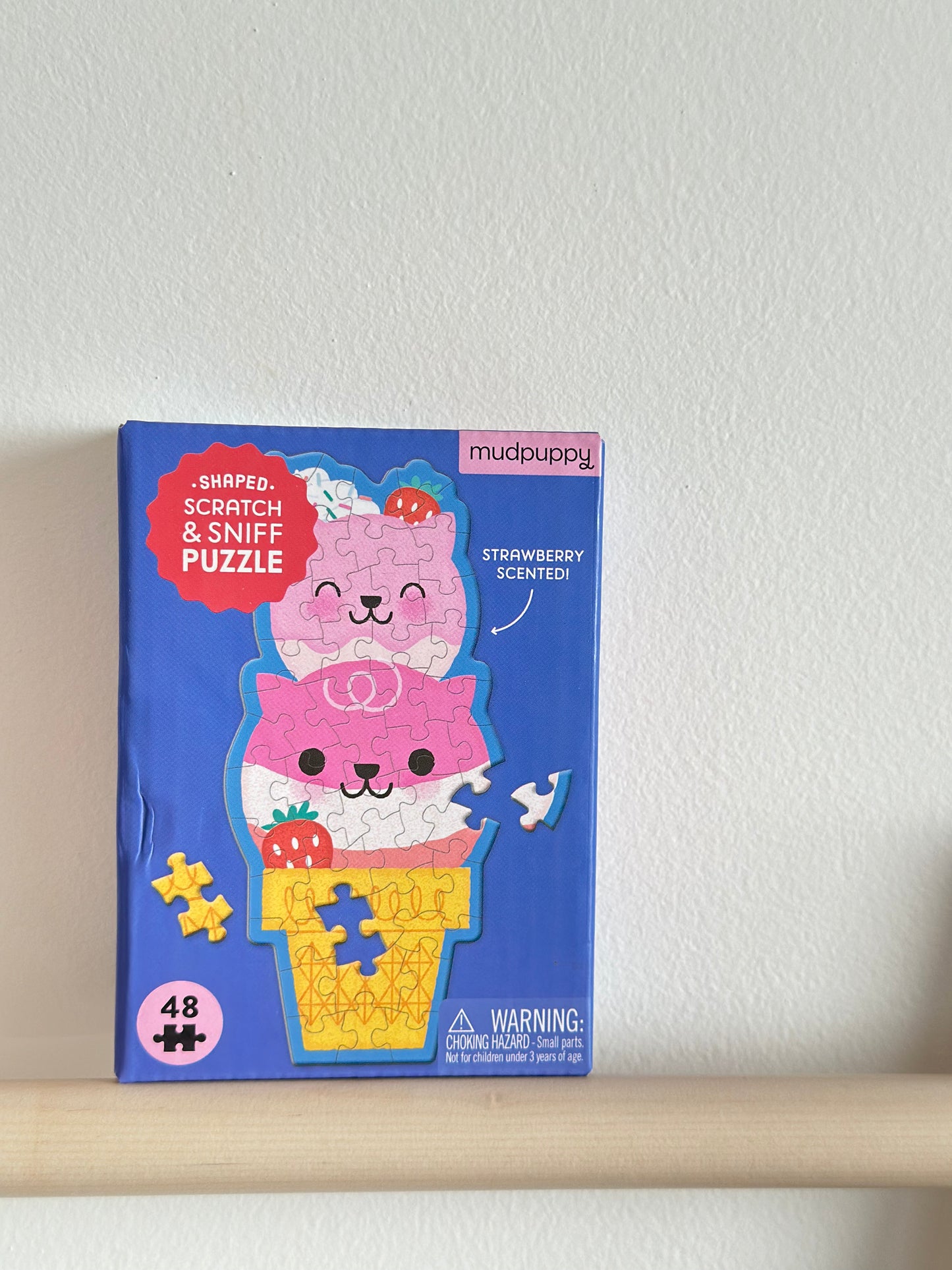 48 Piece Scratch and Sniff Shaped Mini Puzzle