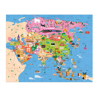 Map of Asia 70 Piece Geography Puzzle