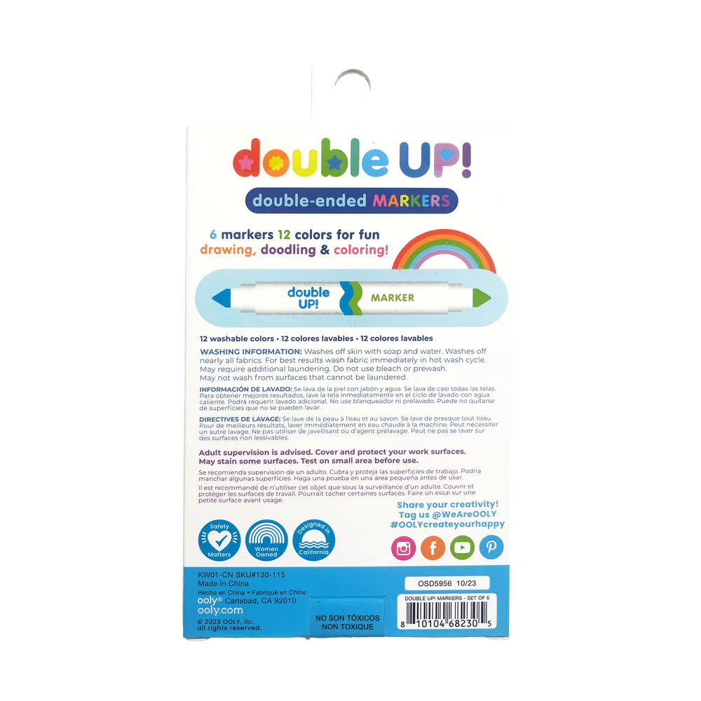 Double Up! Double-Ended Markers - Set of 6