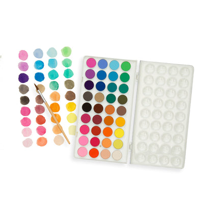 Lil Watercolor Paint Pods & Brush - 37 Pc Set