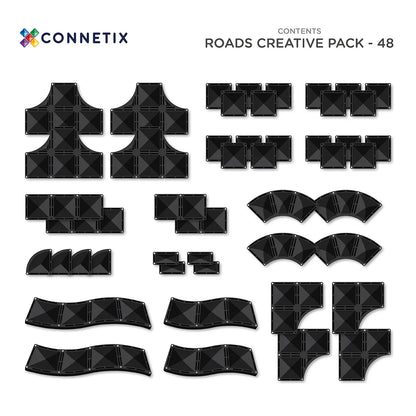 Connetix Tiles Roads Creative Pack 48pc