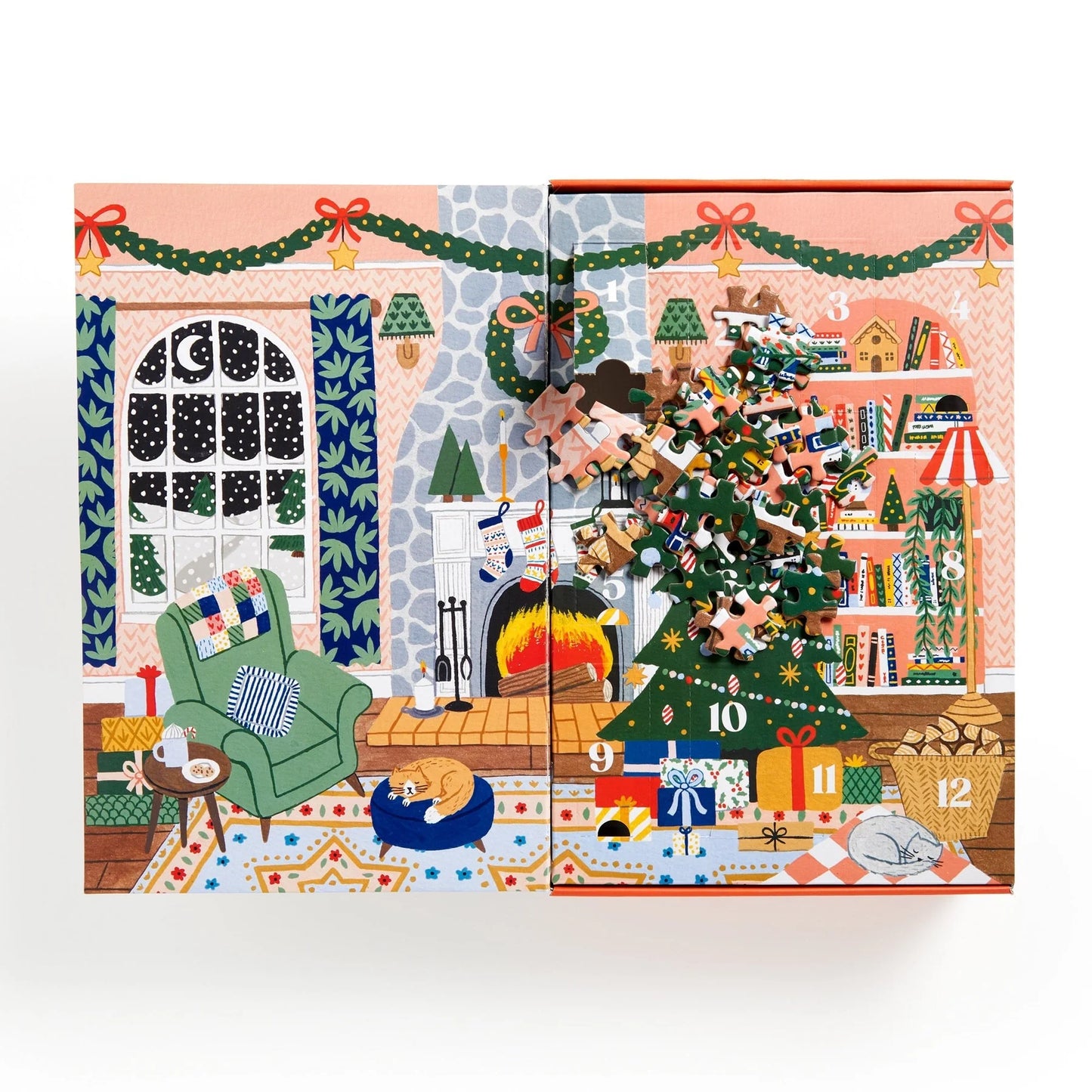 Home for the Holidays 500 Piece Advent Puzzle Calendar