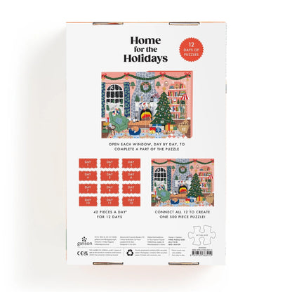 Home for the Holidays 500 Piece Advent Puzzle Calendar