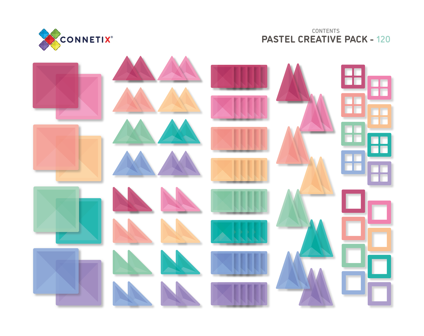 120 Pieces Pastel Creative Pack