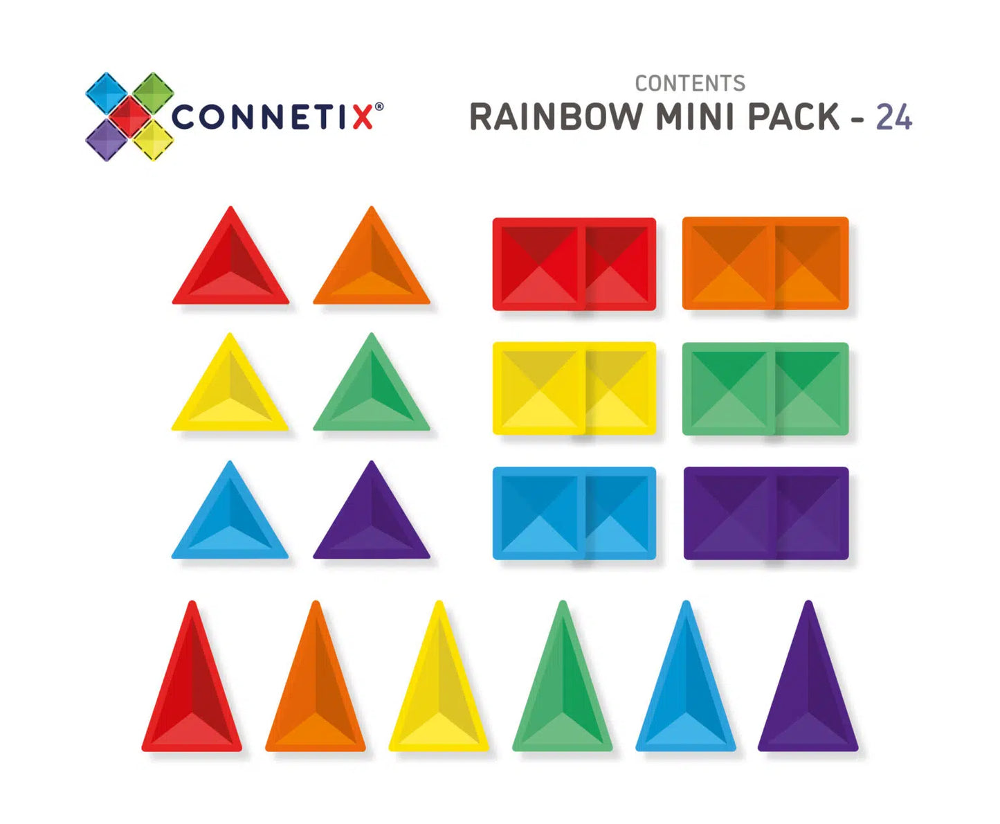 Rainbow Mini Pack 24 Pc