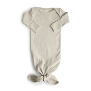 Open image in slideshow, Ribbed Knotted Baby Gown

