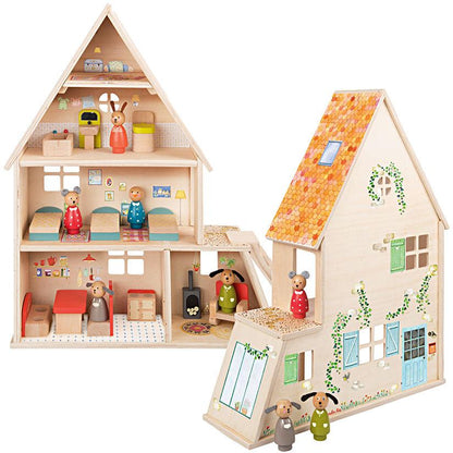 La Grande Famille Wooden Doll French Country House