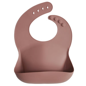 Open image in slideshow, Mushie Silicone Bib - Plain

