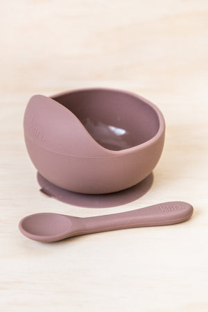 Open image in slideshow, Silicone Bowl + Spoon Set

